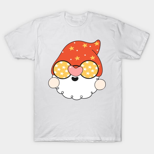 summer Retro vintage Groovy Gnome with cute funny and cheerful character that is going to have the smiles on your face. T-Shirt by Janatshie